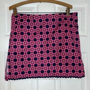 Golftini Wheels Up Ladies Pink/Navy Golf Skort - size 4